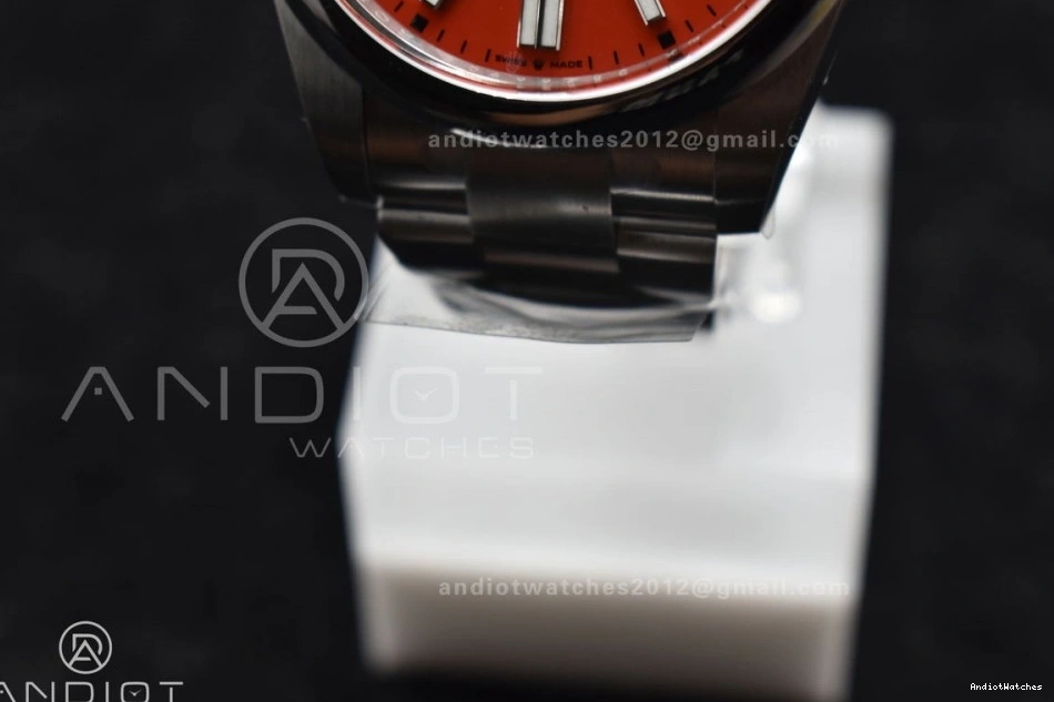 124300 Red Steel Edition Unisex Clean 41mm 904L Best Oyster 938 Perpetual VR 1:1 Dial 0712